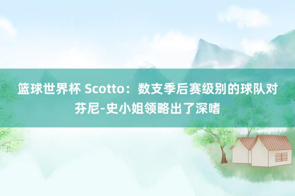 篮球世界杯 Scotto：数支季后赛级别的球队对芬尼-史小姐领略出了深嗜