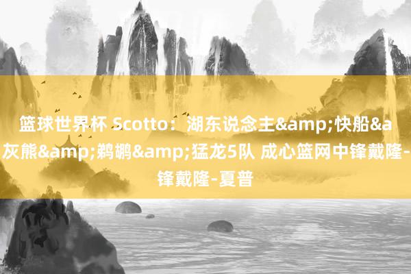 篮球世界杯 Scotto：湖东说念主&快船&灰熊&鹈鹕&猛龙5队 成心篮网中锋戴隆-夏普