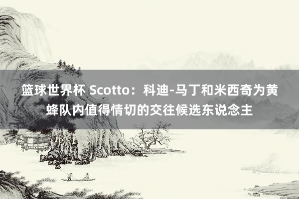 篮球世界杯 Scotto：科迪-马丁和米西奇为黄蜂队内值得情切的交往候选东说念主